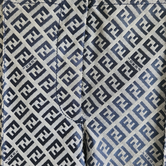 Fendi Authentic Women’s Logo Jacquard Pants Size US 8 - Picture 2 of 11